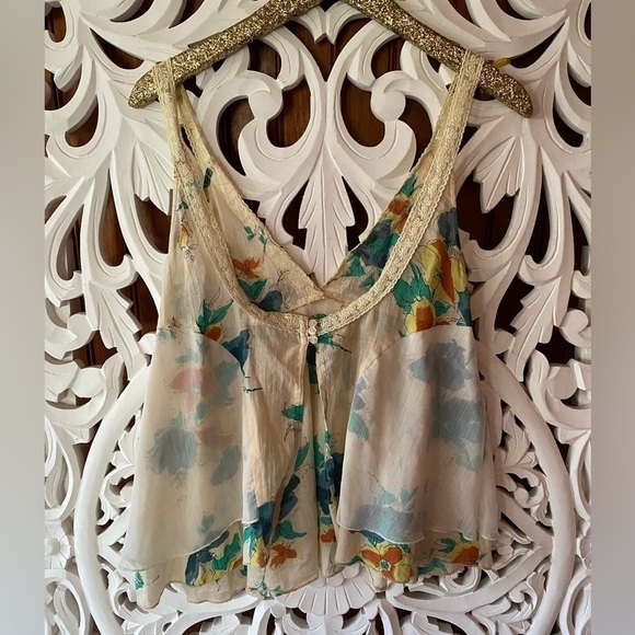 Millau Tank Blouse Open Back Bohoemian M - Picture 5 of 5